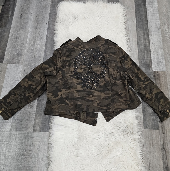 Lane bryant cotton camo skull jacket - Picture 5 of 6